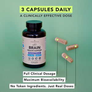 Brain Health Supplement (90 Veggie Capsules)
