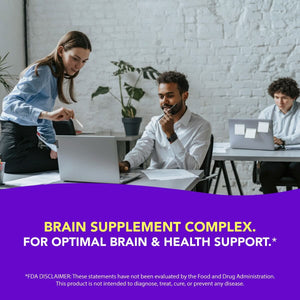 Brain Health Supplement (90 Veggie Capsules) Amandean