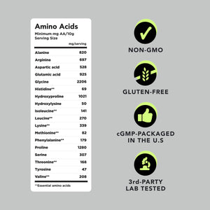 Collagen Peptides Powder, 500g - Grass-Fed, Type I & III