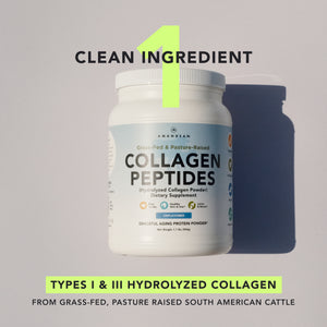 Collagen Peptides Powder, 500g - Grass-Fed, Type I & III