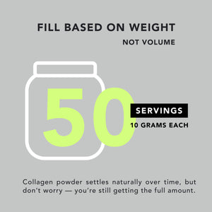 Collagen Peptides Powder, 500g - Grass-Fed, Type I & III