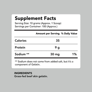 Premium Grass-Fed Gelatin Powder (1kg)