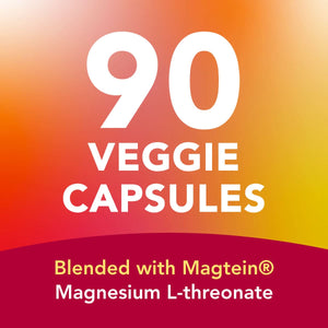 Magnesium L-Threonate Complex With Magtein (90 Veggie Capsules) Magnesium Amandean