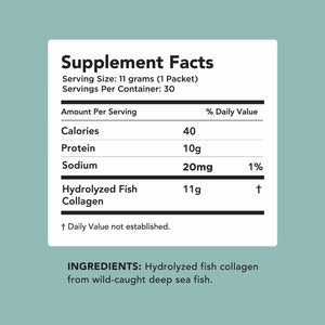 Wild-Caught Marine Collagen - 30 Individual Stick Packs Collagen Amandean