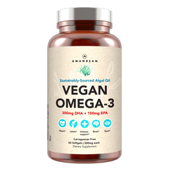 Vegan Omega-3 (DHA + EPA) 500mg Capsules