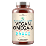Vegan Omega-3 (DHA + EPA) 500mg Capsules Amandean 120 count