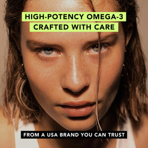 Vegan Omega-3 (DHA + EPA) 500mg Capsules Amandean 120 count, 60 count