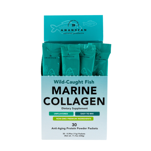 Wild-Caught Marine Collagen - 30 Individual Stick Packs Collagen Amandean