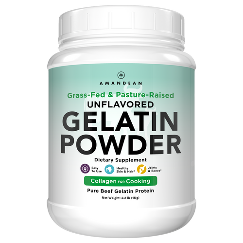 Premium Grass-Fed Gelatin Powder (1kg) Gelatin Amandean