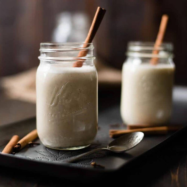 Healthy Home Made Egg Nog with Collagen Peptides - Amandean