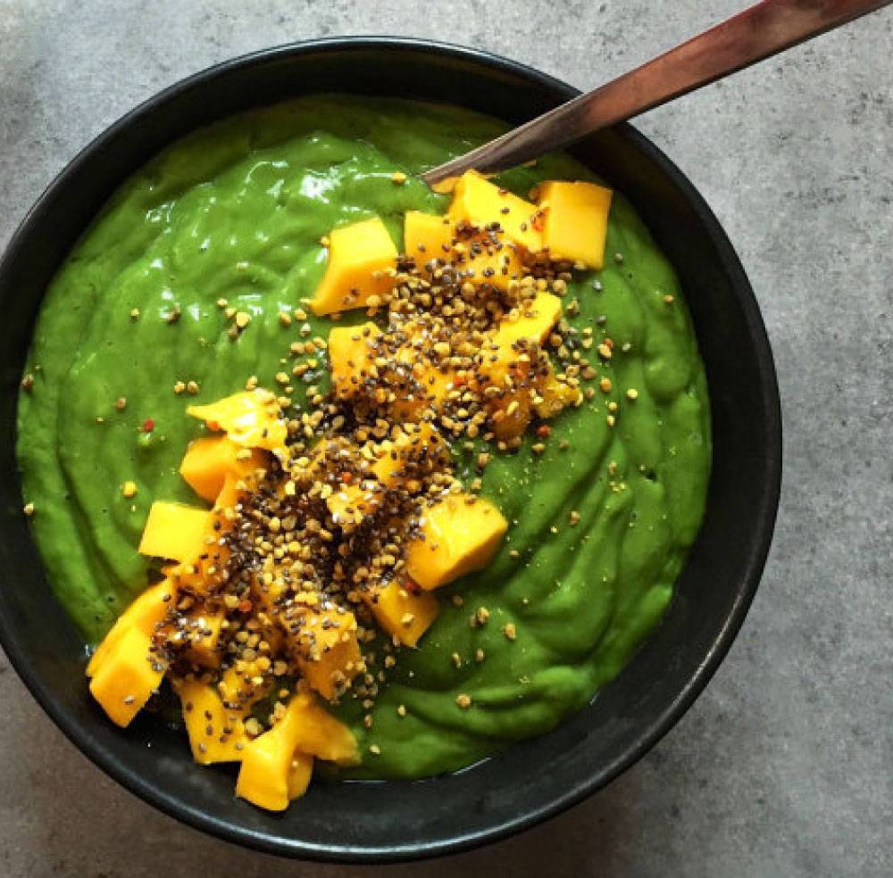 Paleo-Friendly Avocado Mango Nice Cream With Collagen