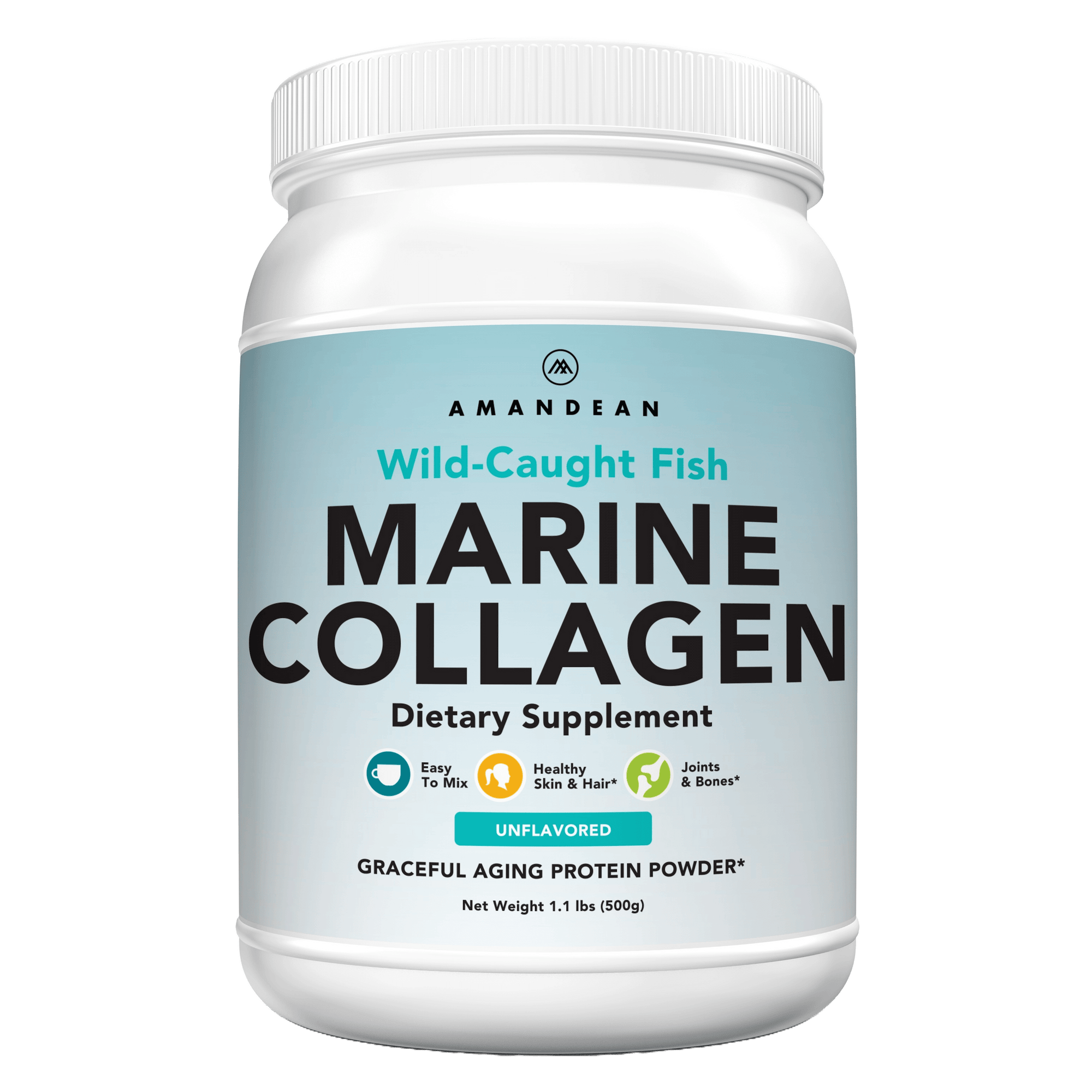 Premium Marine Collagen Powder 17.6 Oz Collagen Amandean 