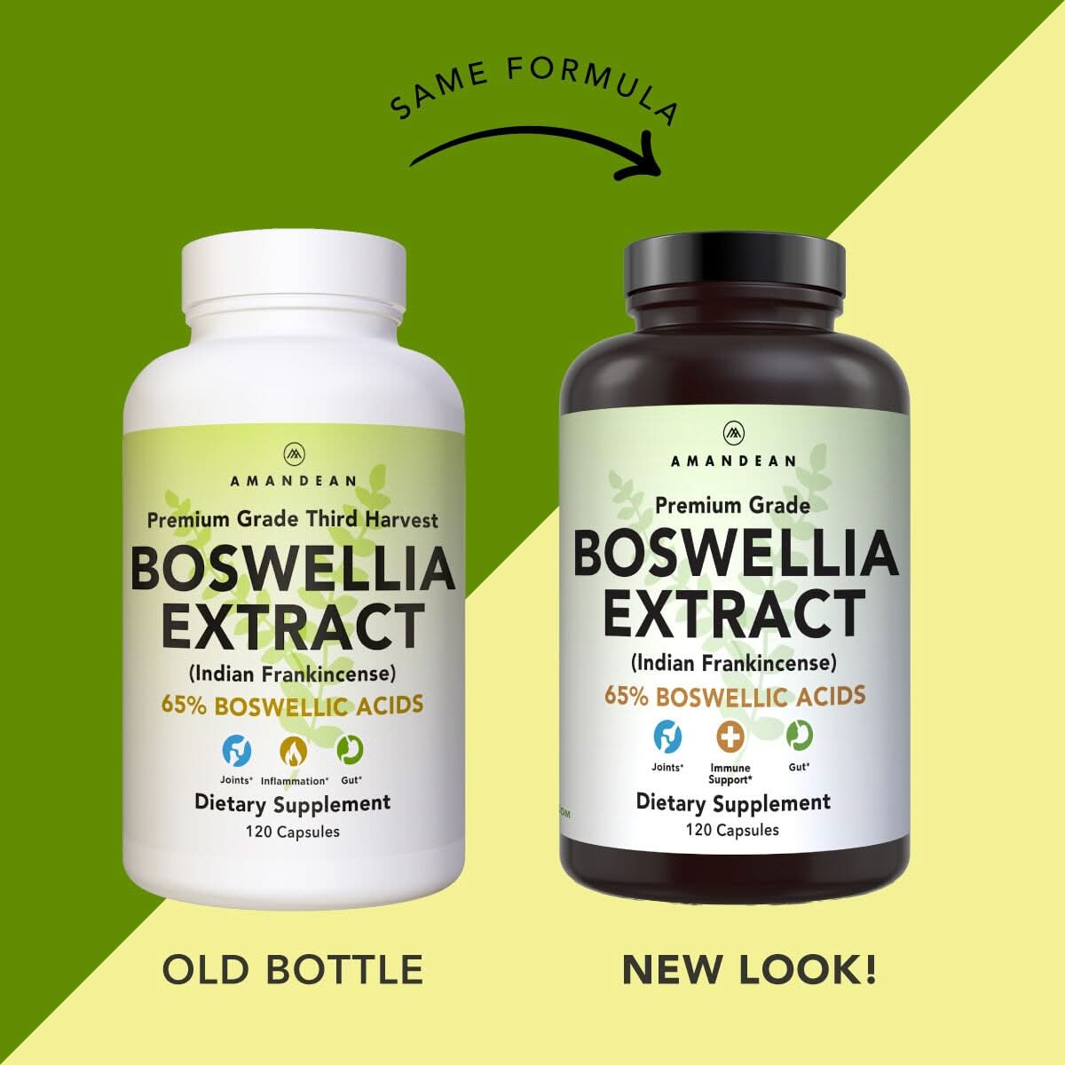 Premium Boswellia Serrata Extract (500mg) Boswellia Extract Amandean 