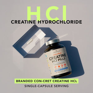 American-Made Creatine HCl (120 Veggie Capsules) Creatine HCl Amandean 