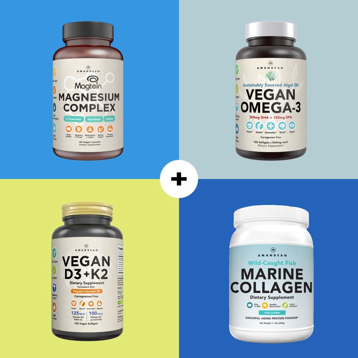 American-Made Creatine HCl (120 Veggie Capsules) Creatine HCl Amandean 