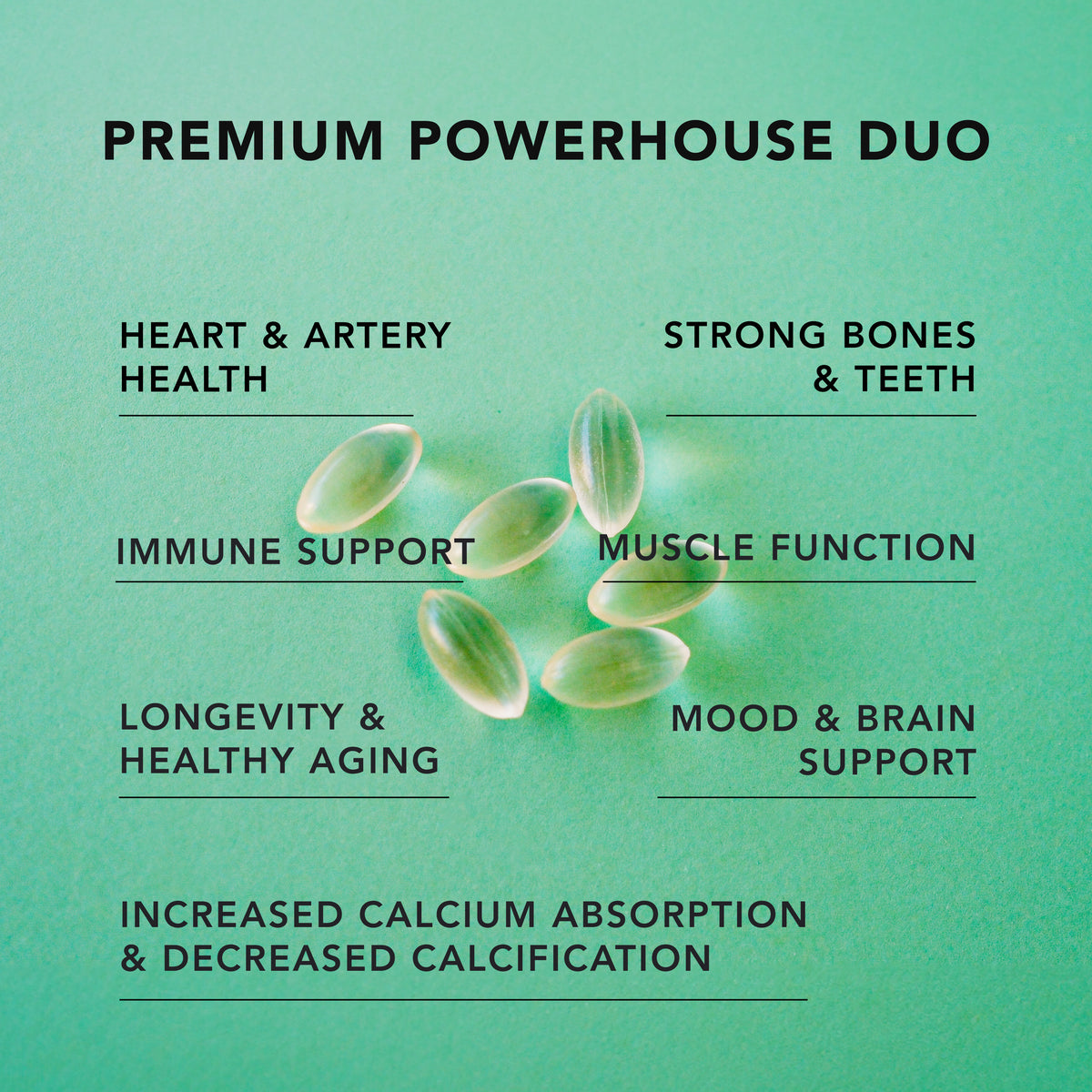 Vegan Vitamin D3 + K2 (120 Softgels) Amandean 