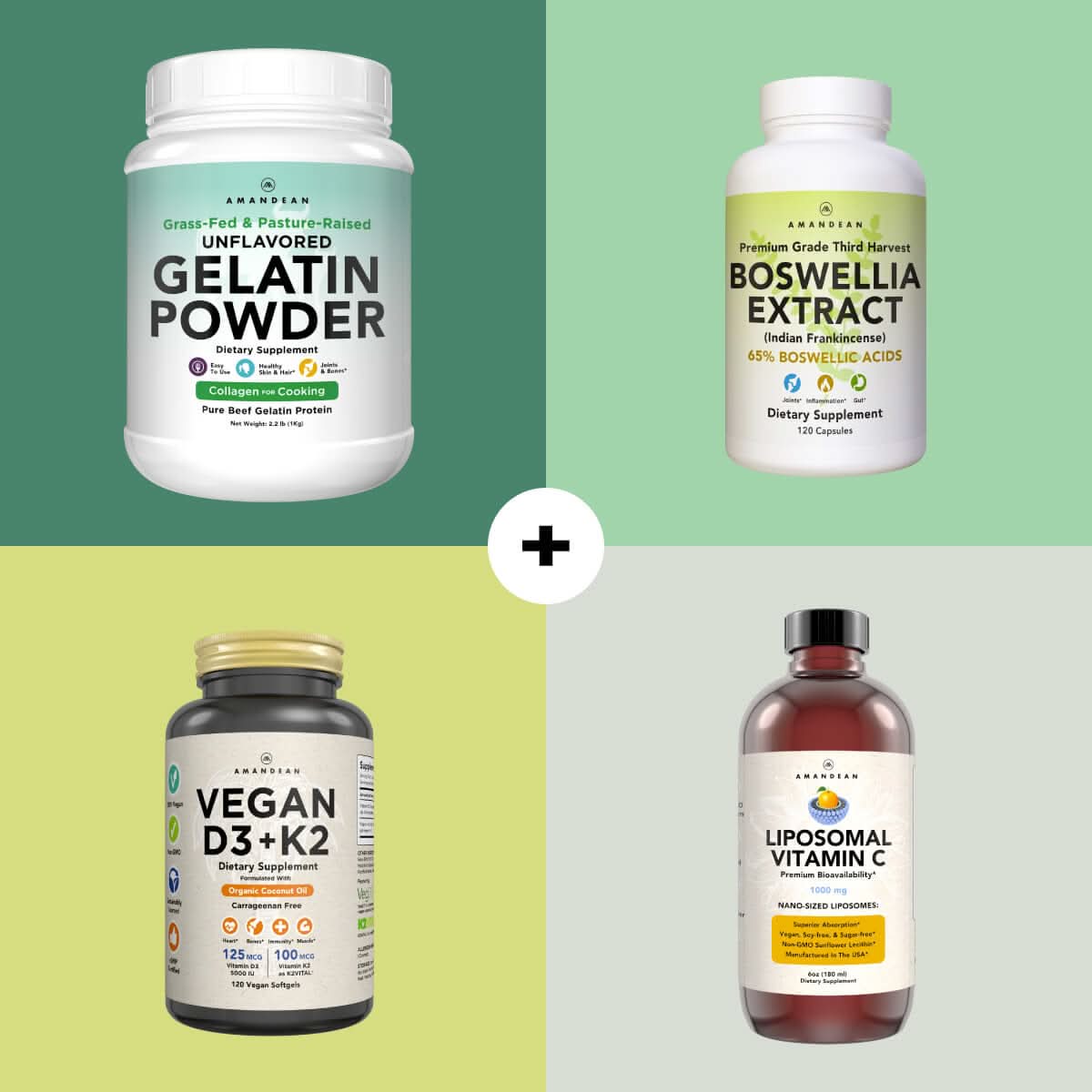 Premium Grass-Fed Gelatin Powder (1kg) Gelatin Amandean 