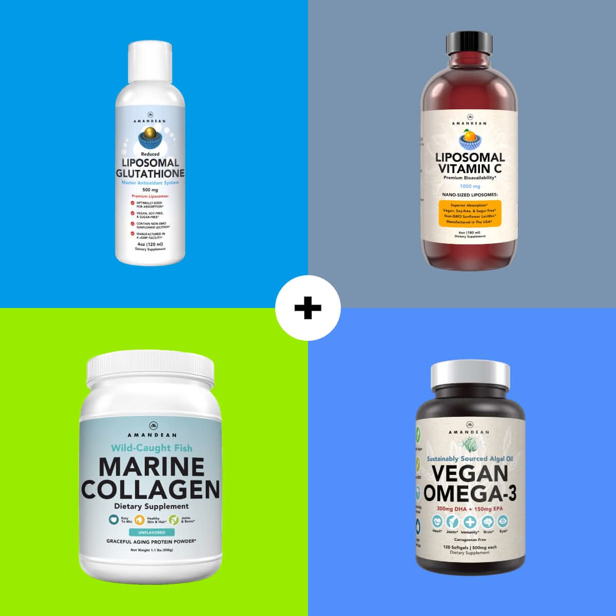 Premium Reduced Liposomal Glutathione (4oz) - The Body&#39;s Master Antioxidant Amandean 