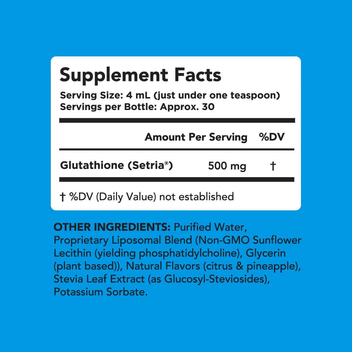 Premium Reduced Liposomal Glutathione (4oz) - The Body&#39;s Master Antioxidant Amandean 