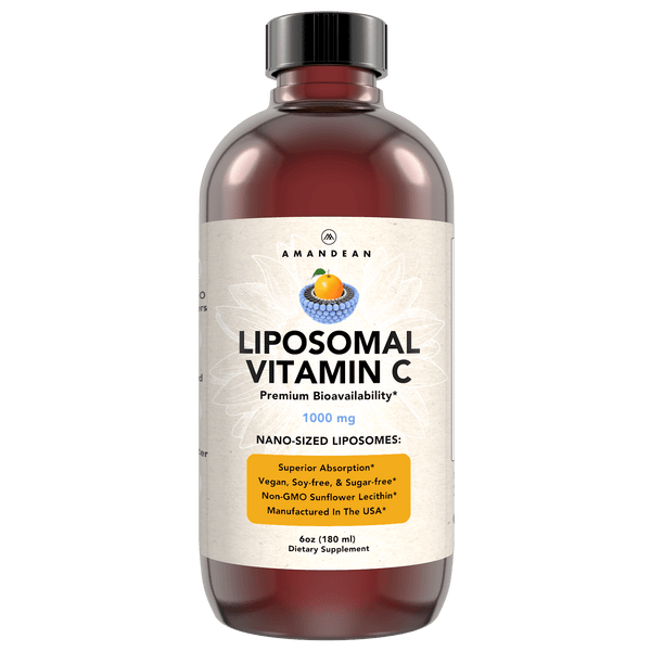 Premium Liposomal Vitamin C (6oz) - Liquid Formula - Amandean Premium Liposomal Vitamin C (6oz) - Liquid Formula - Amandean