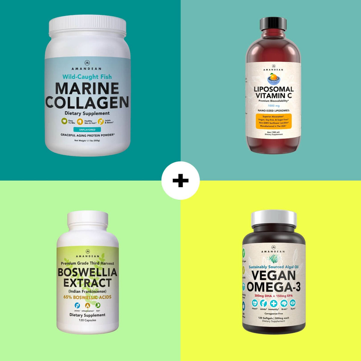 Premium Marine Collagen Powder 17.6 Oz Collagen Amandean 