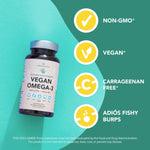 Vegan Omega-3 (DHA + EPA) 500mg Capsules Amandean 60 count 