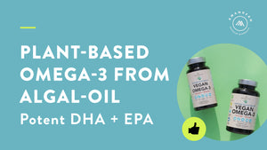 Vegan Omega-3 (DHA + EPA) 500mg Capsules Amandean 120 count, 60 count