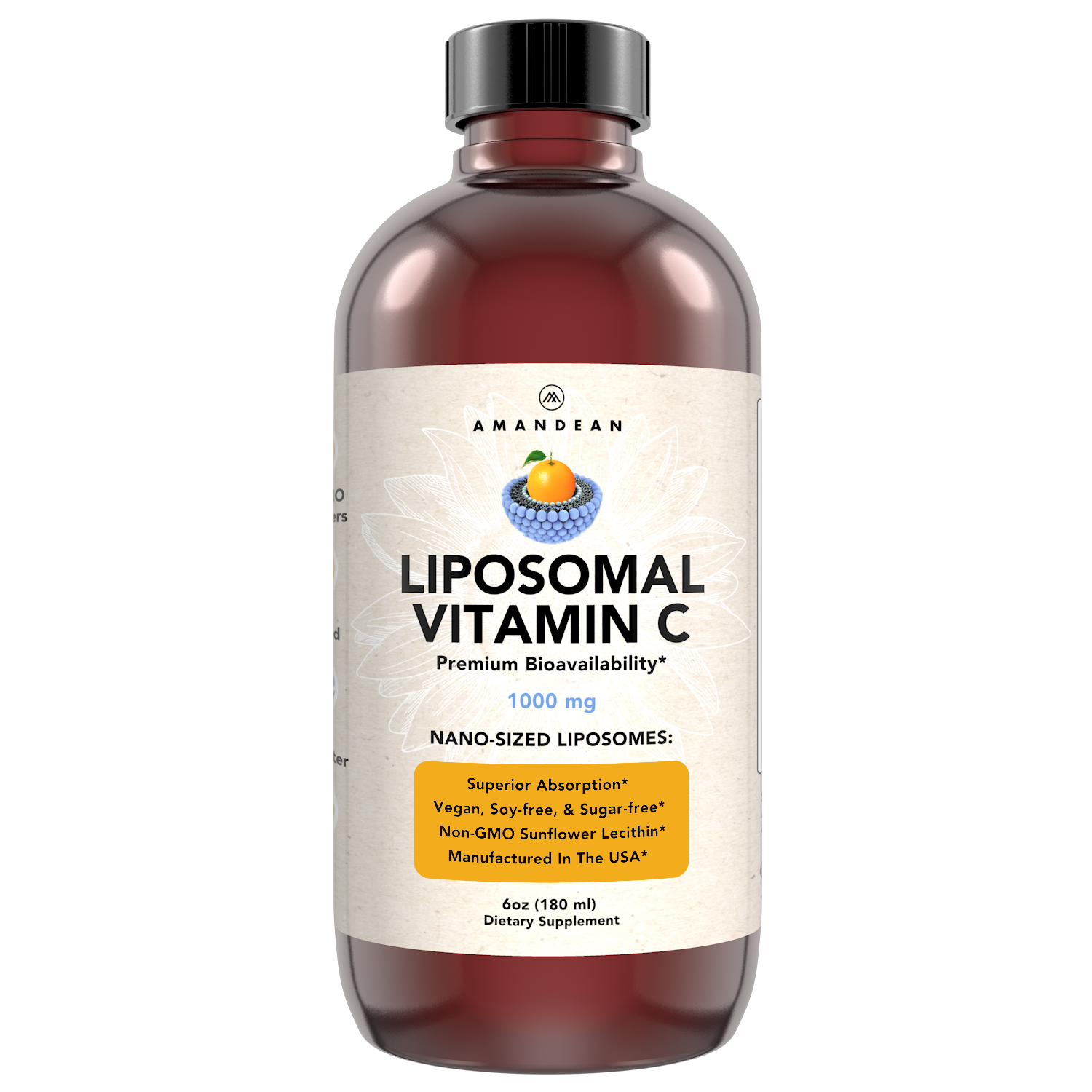 Premium Liposomal Vitamin C (6oz) - Liquid Formula Amandean